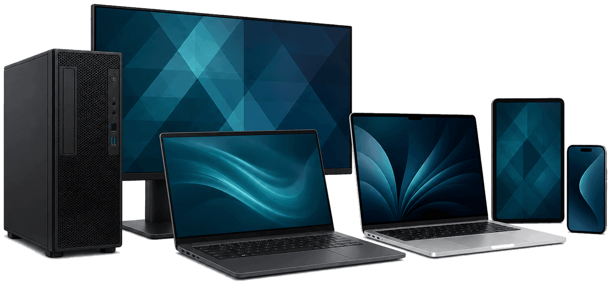 Managed coverage across PCs, laptops, Mac, tablets, and phones